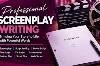 do screenplay, film script, movie script, screenwriting, youtube script