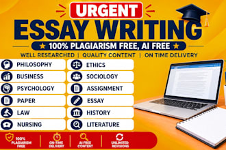 write philosophy, business, ethics, sociology , law , nursing