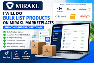 bulk list products on mirakl marketplaces and configure product data
