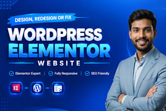 build wordpress elementor website with elementor pro expert solutions