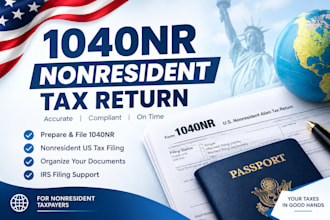 prepare and file your US 1040nr nonresident tax return
