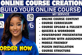 create moodle course content, setup, curriculum, quizzes, h5p and scorm courses
