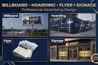 design professional billboard and outdoor hoarding advertisements