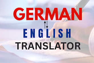 translate from german to english and english to german asa professional