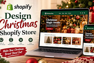 design christmas shopify store