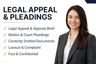 prepare your court documents, motions, petition, and legal complaint