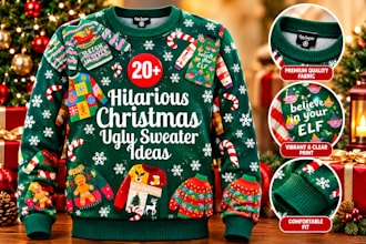 design christmas custom ugly christmas sweater t shirt  ugly sweater pattern