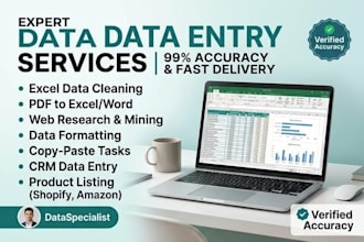 do accurate data entry and audio transcription