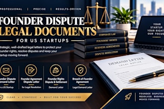 draft a US founder rights dispute and buyout settlement demand letter now