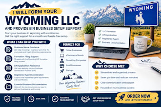 form your wyoming llc and provide ein business setup support