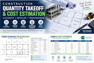 do construction quantity takeoff and cost estimation