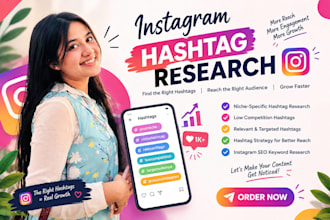 do organic instagram hashtag research to grow your business