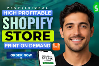 do printiful, printify shopify print on demand store etsy shop pod shopify store