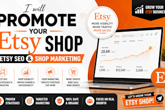 promote your etsy shop etsy SEO shop marketing