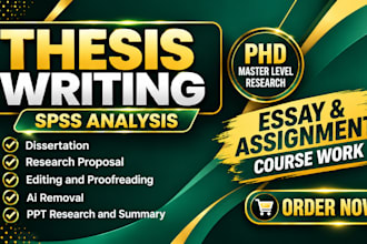 edit and format thesis, dissertation and research paper