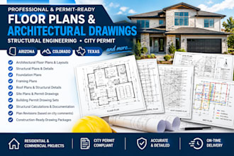 floor plan structural engineer city permit architectural arizona colorado texas