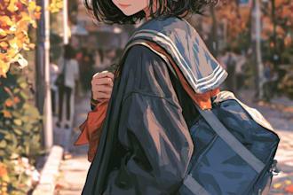 draw anime character illustration