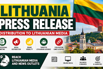 write and distribute a lithuania press release to top lithuanian media sites