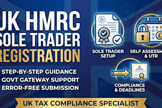help you set up your UK hmrc sole trader and self assessment account