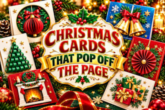 design your top notch seasonal christmas card new year holiday card