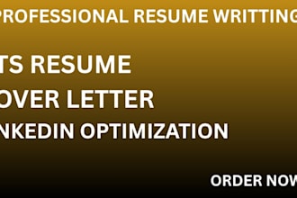 craft a professional resume cover letter and linked in
