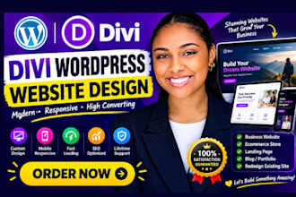 design a divi wordpress website