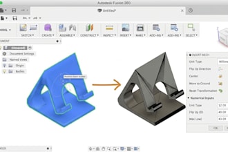 convert mesh, stl and obj scan files into parametric cad model for manufacturing