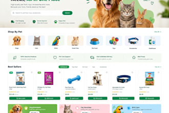 build a fast pet shop e commerce website