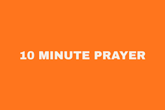 do 10 minute prayer for family