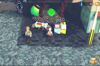 help you developing a game using unity game engine