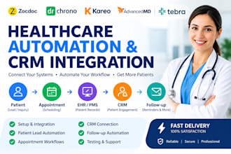 setup patientpop tebra zocdoc drchrono kareo advancedmd CRM automation