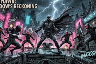 draw comic book illustrations graphic novel comic art, digital illustration