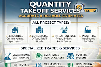 precise quantity material take off