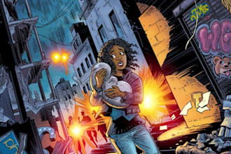 illustrate your graphic novel, comic book and sequential art