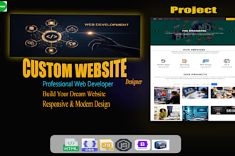 do custom website, full stack website as front end devloper