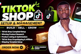 do tiktok shop setup, tik tok dropshipping, tiktok affiliate and tiktok ads