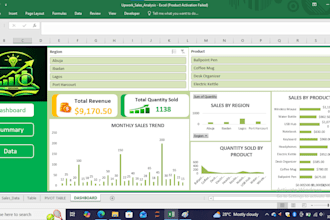 create data visualization for sales using excel