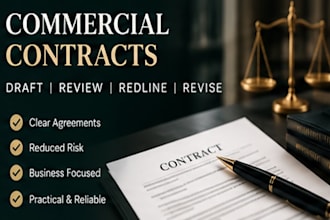 draft, review, or redline your commercial contract