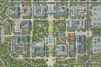 create wayfinding map, property map, school map and resort map