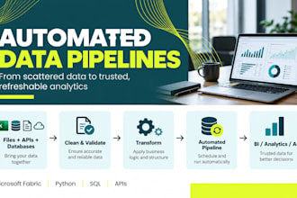 build automated data pipelines for power bi analytics and ai