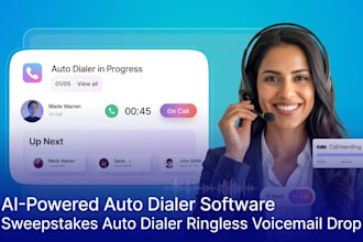 setup voice automate ringless voicemail drop USA outbound auto dialer sales lead