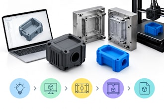 create product design, mold optimizing, dfm, and make stl file for 3d printing