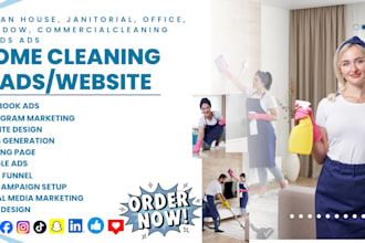 clean house janitorial leads pressure washing commercial cleaning website fb ads