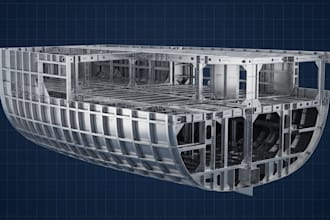 create marine structural, frame and bulkhead construction drawing