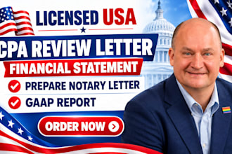 cpa review letter financial statement prepare notary letter gaap letter