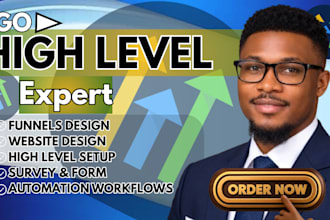 setup and manage gohighlevel website, emails SMS automation sales funnel expert