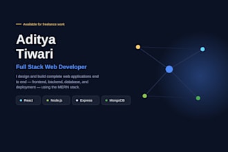 build a full stack mern web application