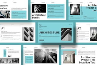 design architecture proposal real estate presentation engineering project canva