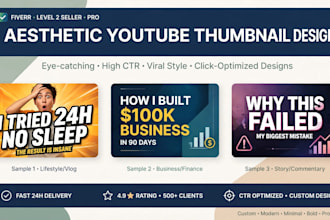 aesthetic and viral youtube thumbnail