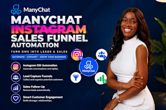create manychat instagram sales funnel automation